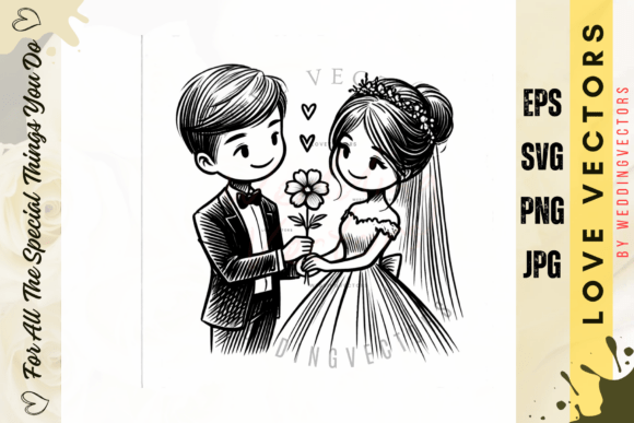 C68: Love-Inspired Vectors for Wedding Designs
