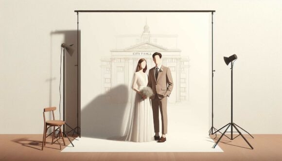 Capturing Romance: The City Hall Wedding Aesthetic in Design