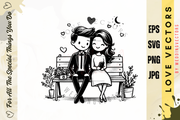 Celebrate Eternal Love with the C684 Whimsical Illustration Set