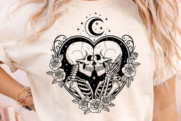 Dark Romance Design: The Ultimate Skeleton Couple SVG
