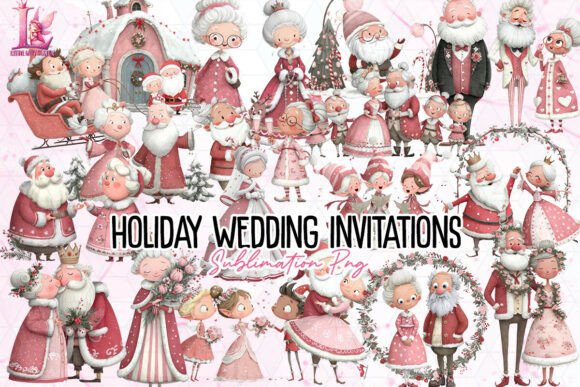 Designing Festive Nuptials: A Guide to Holiday Wedding Invitations PNG