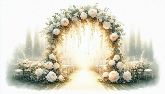 Enchanting Design with Romantic Garden Wedding Illustrations