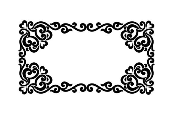 Heart Swirl Romantic Wedding Frame: Elegant Design for Timeless Projects
