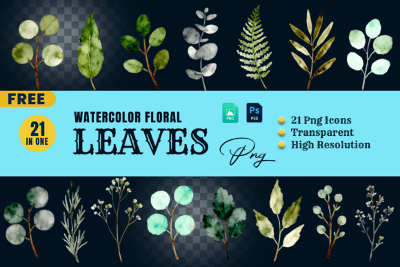 Watercolor Floral Wedding Element Leaves: A Designer's Botanical Toolkit