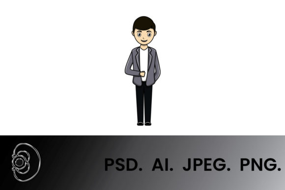Wedding Man Cartoon Vector: A Playful Design Asset