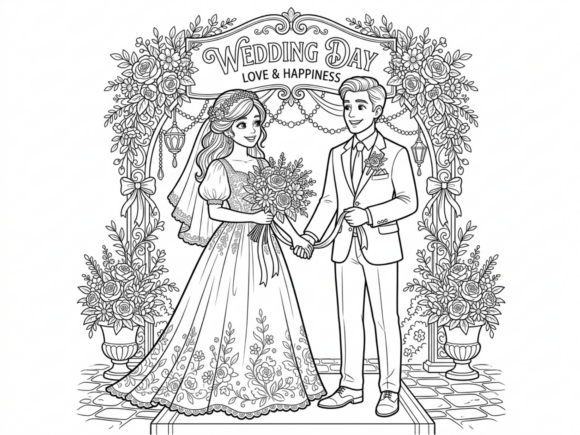 Wedding of the Couple: A Chibi Masterpiece for Your Brand